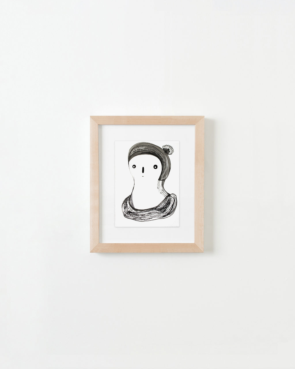 Painting by Rebeca Raney titled "Shell Clip" - 4.
