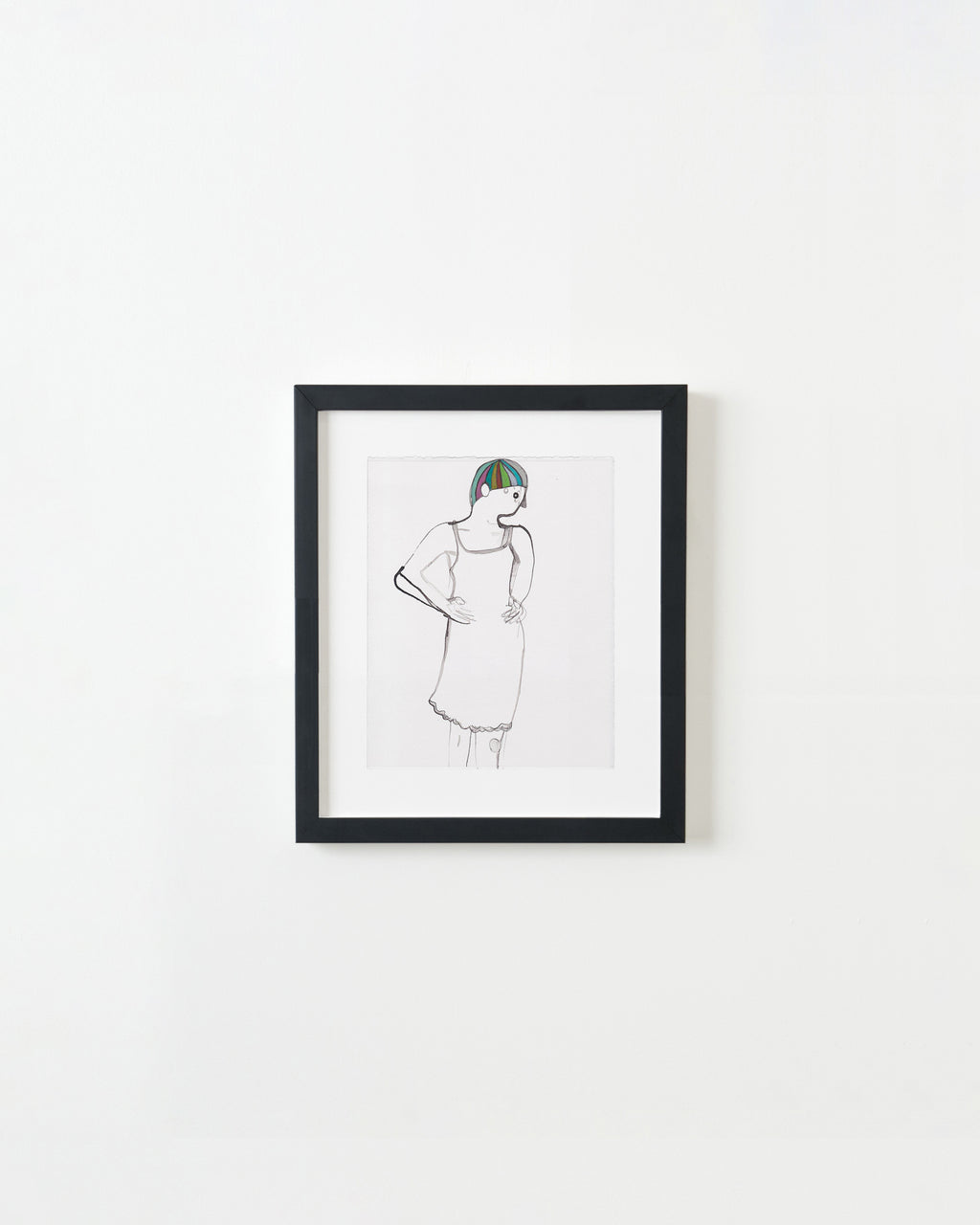 Painting by Rebeca Raney titled "Slip Dress" - 3.