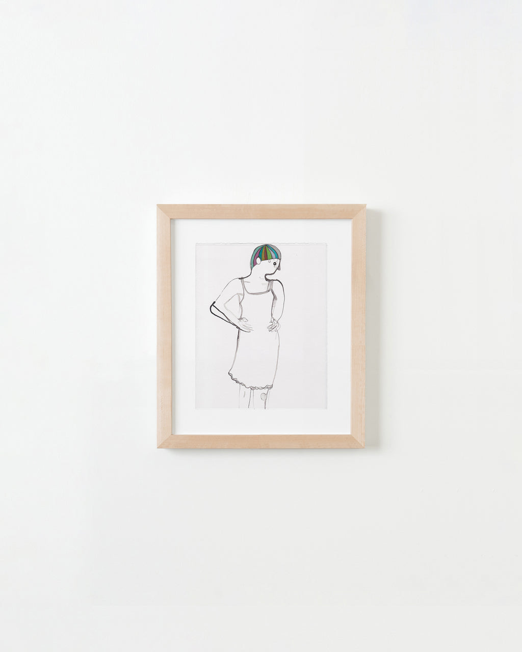 Painting by Rebeca Raney titled "Slip Dress" - 4.