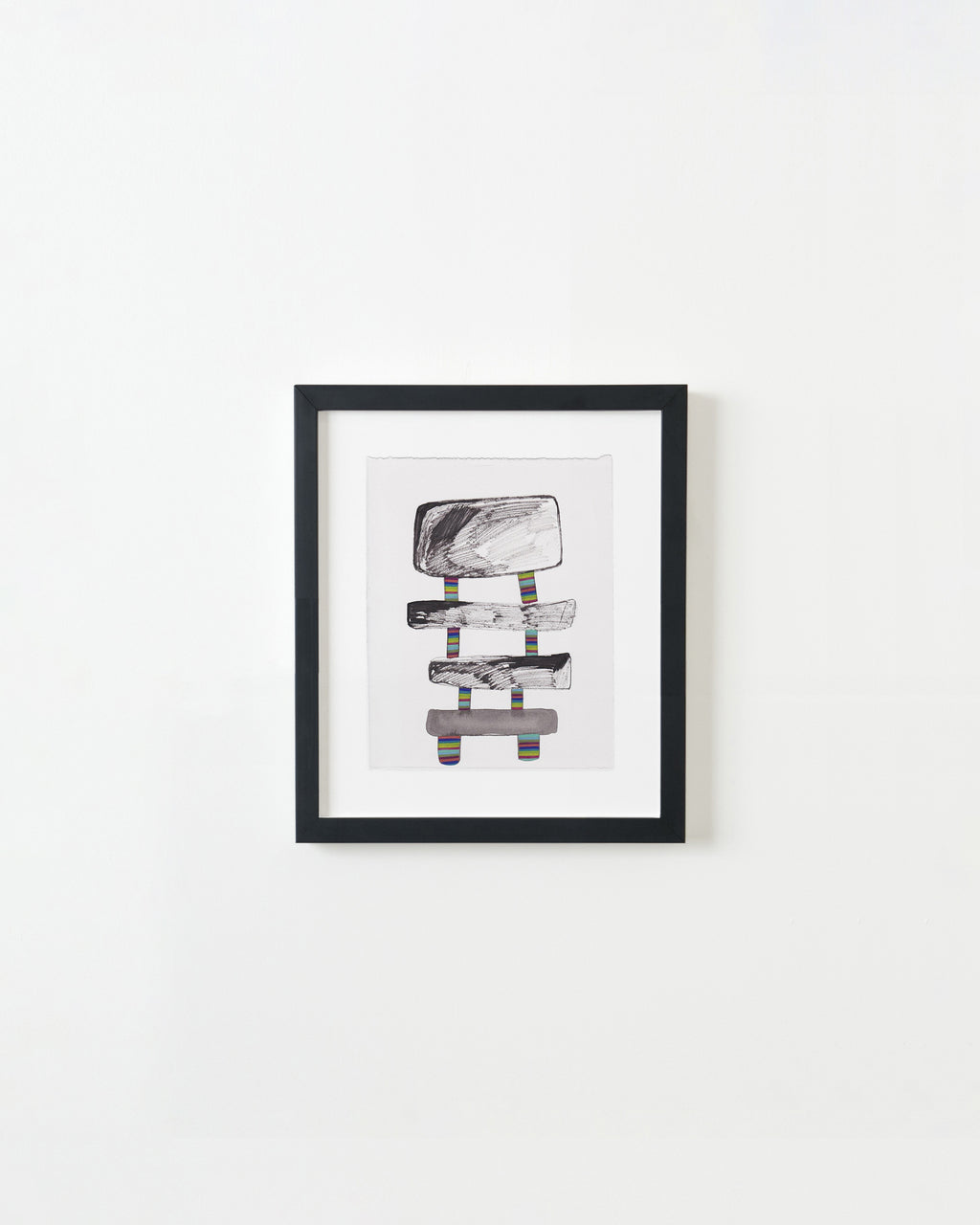 Painting by Rebeca Raney titled "Stone Sculpture" - 3.