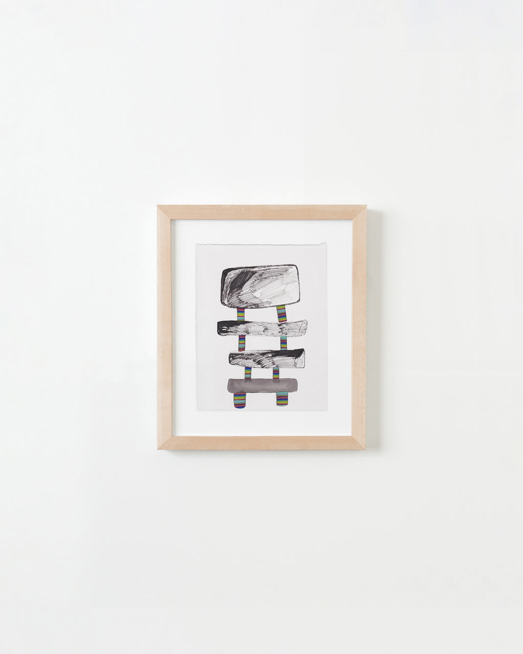 Painting by Rebeca Raney titled "Stone Sculpture" - 4.