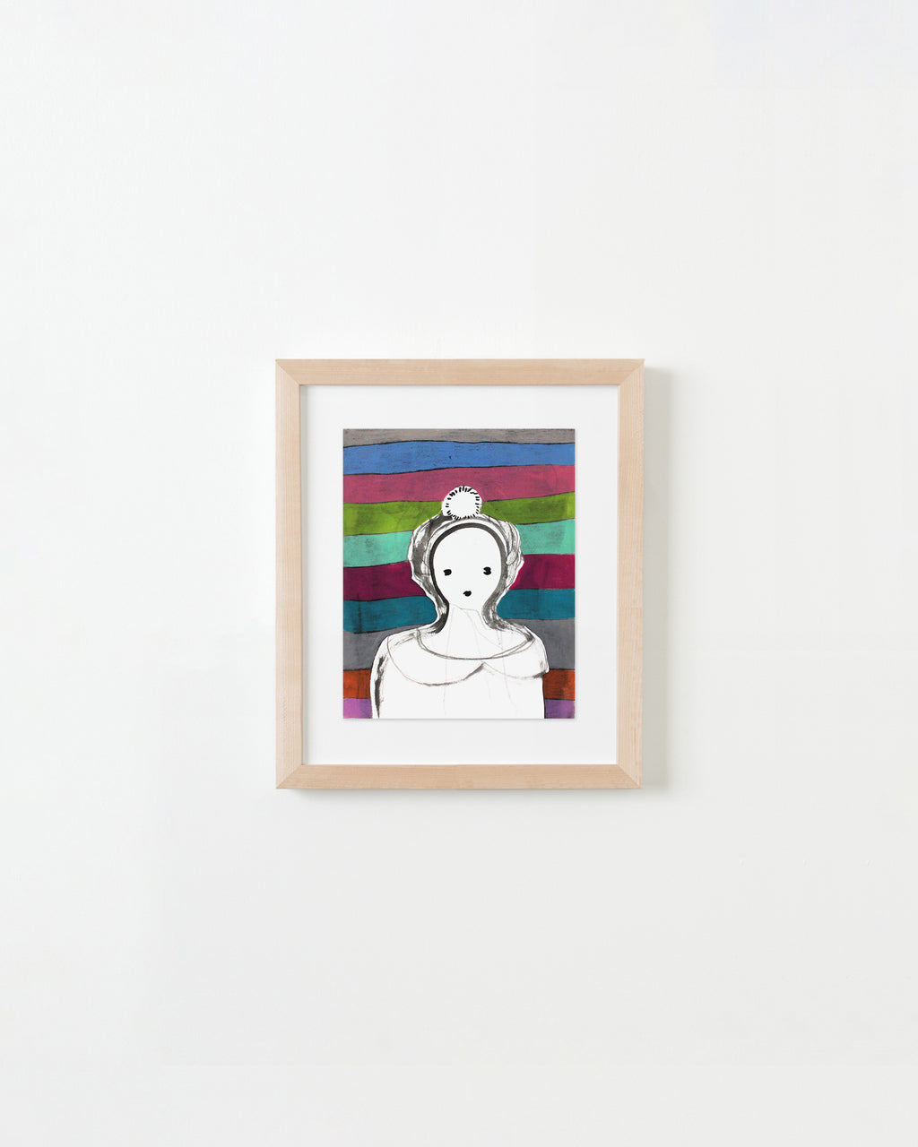 Painting by Rebeca Raney titled "Stripes" - 4.