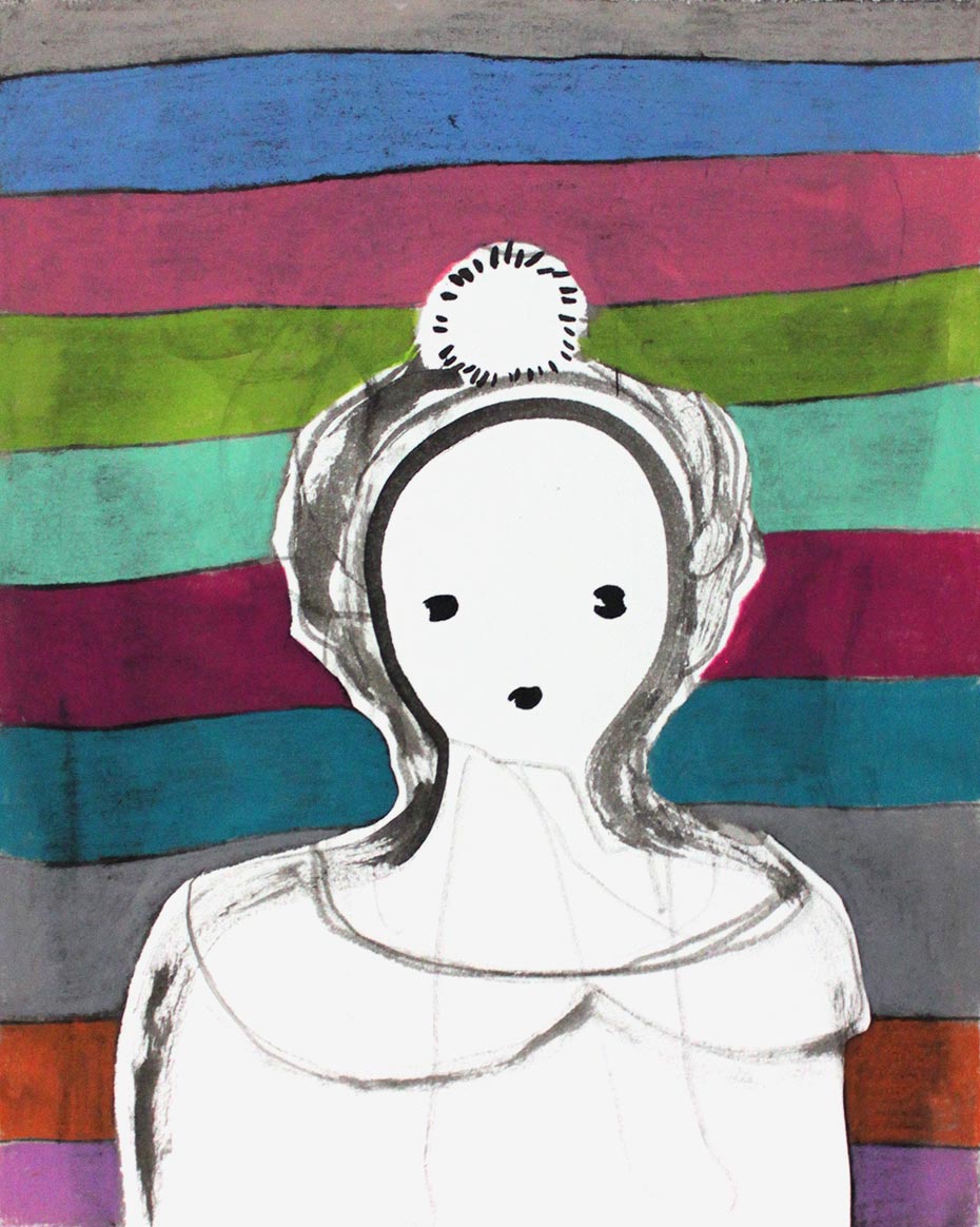 Painting by Rebeca Raney titled "Stripes" - 2.
