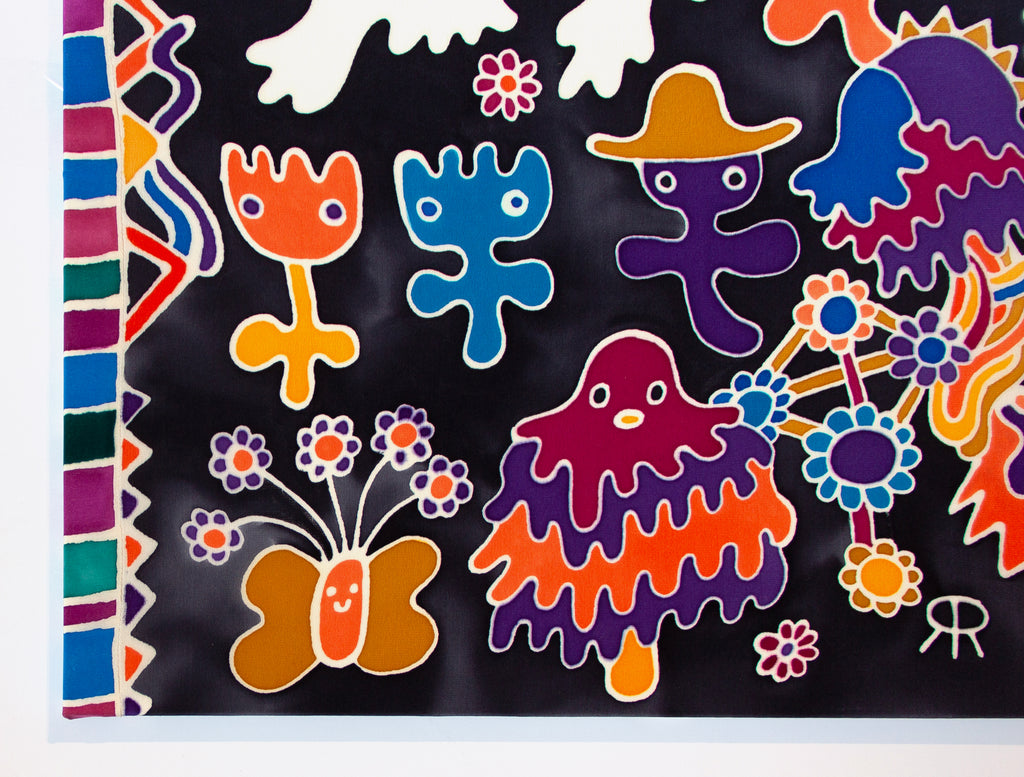 Painting by Rebeca Raney titled "Twin Ghosts" - 4.