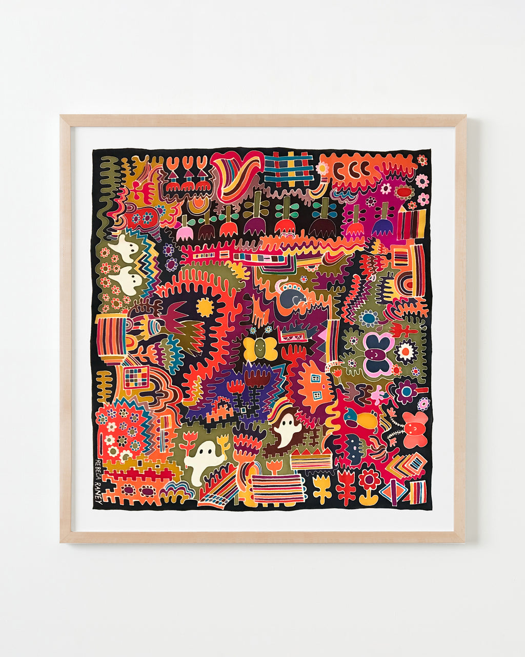 Painting by Rebeca Raney titled "Wheelie Mouse" - 4.