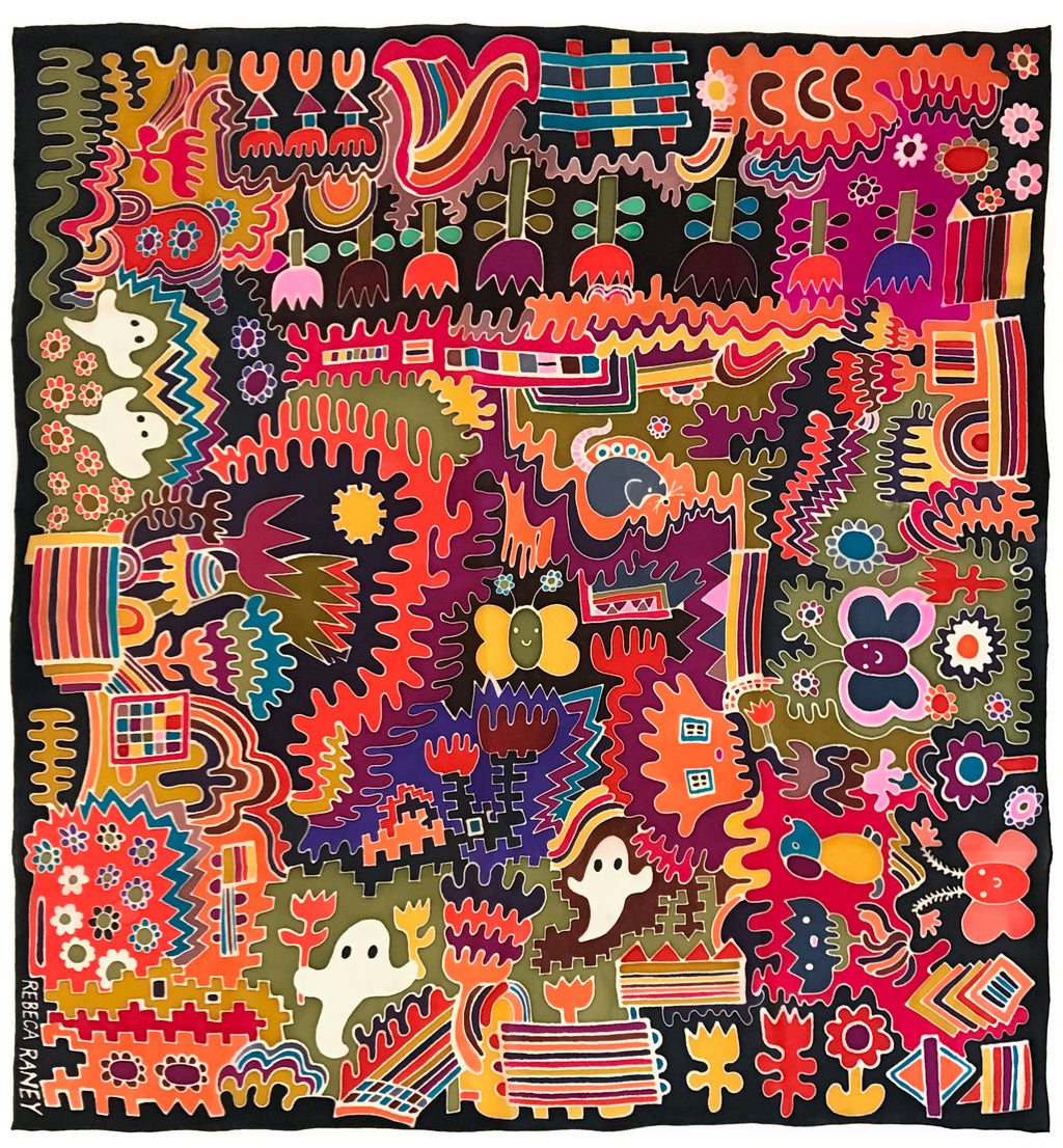 Painting by Rebeca Raney titled "Wheelie Mouse" - 2.