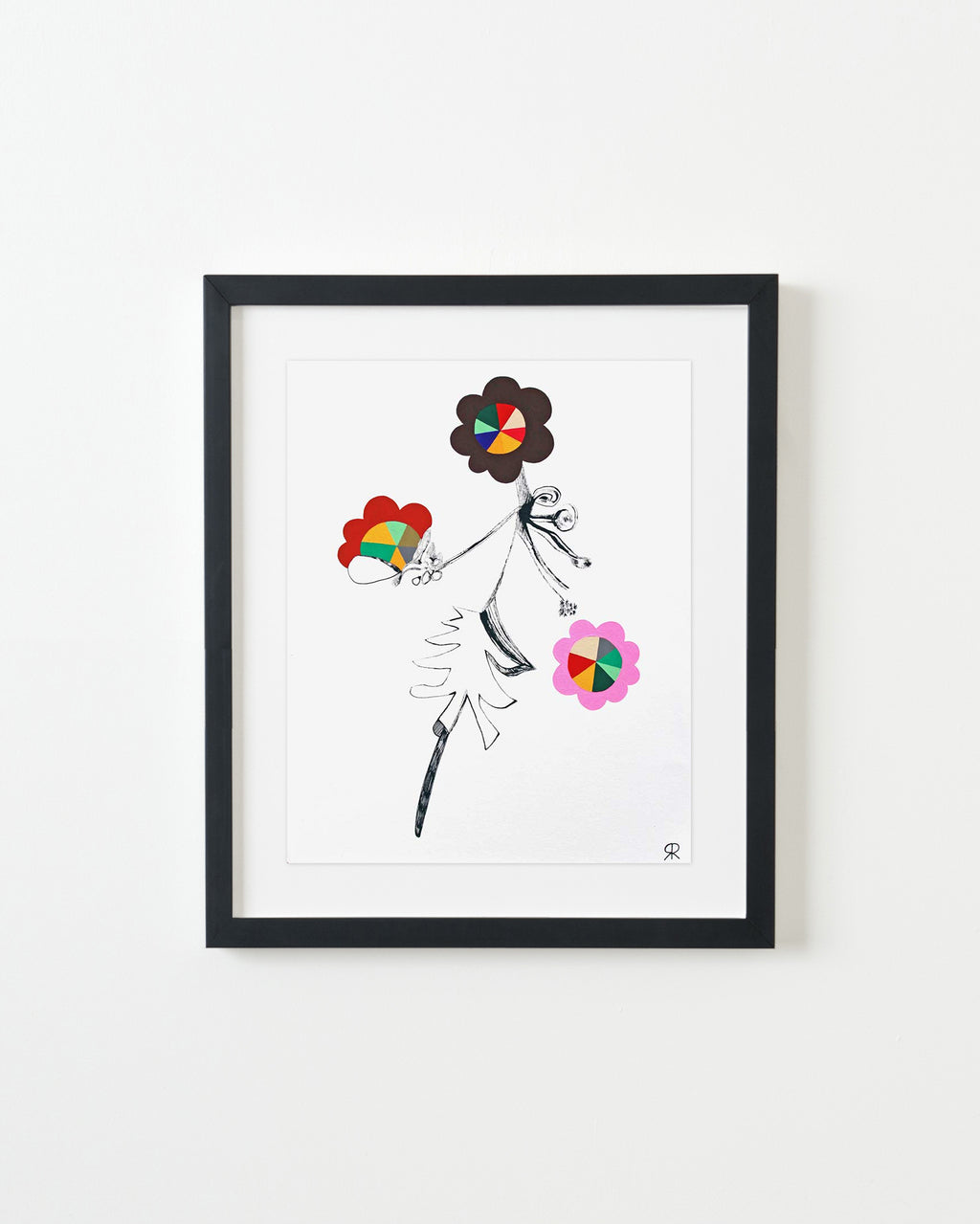 Drawing by Rebeca Raney titled "Flower Drawing #10" - 3.