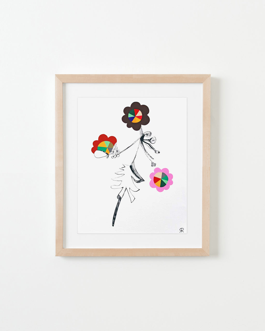 Drawing by Rebeca Raney titled "Flower Drawing #10" - 4.
