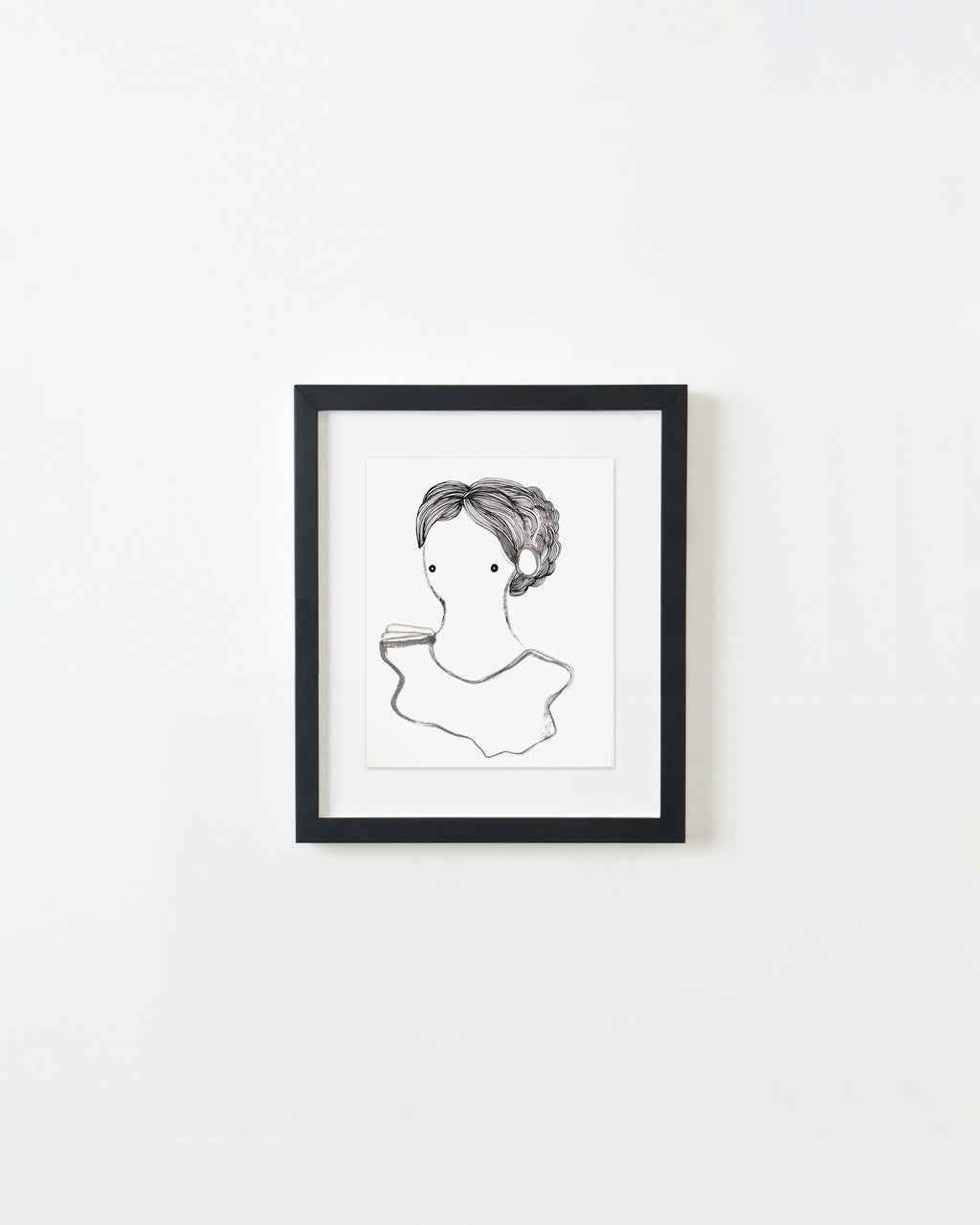 Painting by Rebeca Raney titled "White Blouse" - 3.