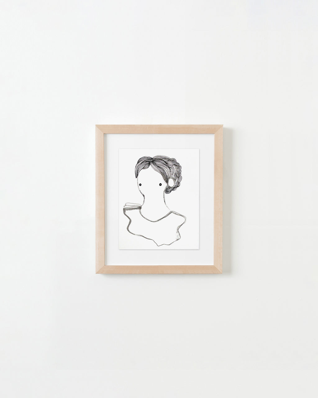 Painting by Rebeca Raney titled "White Blouse" - 4.