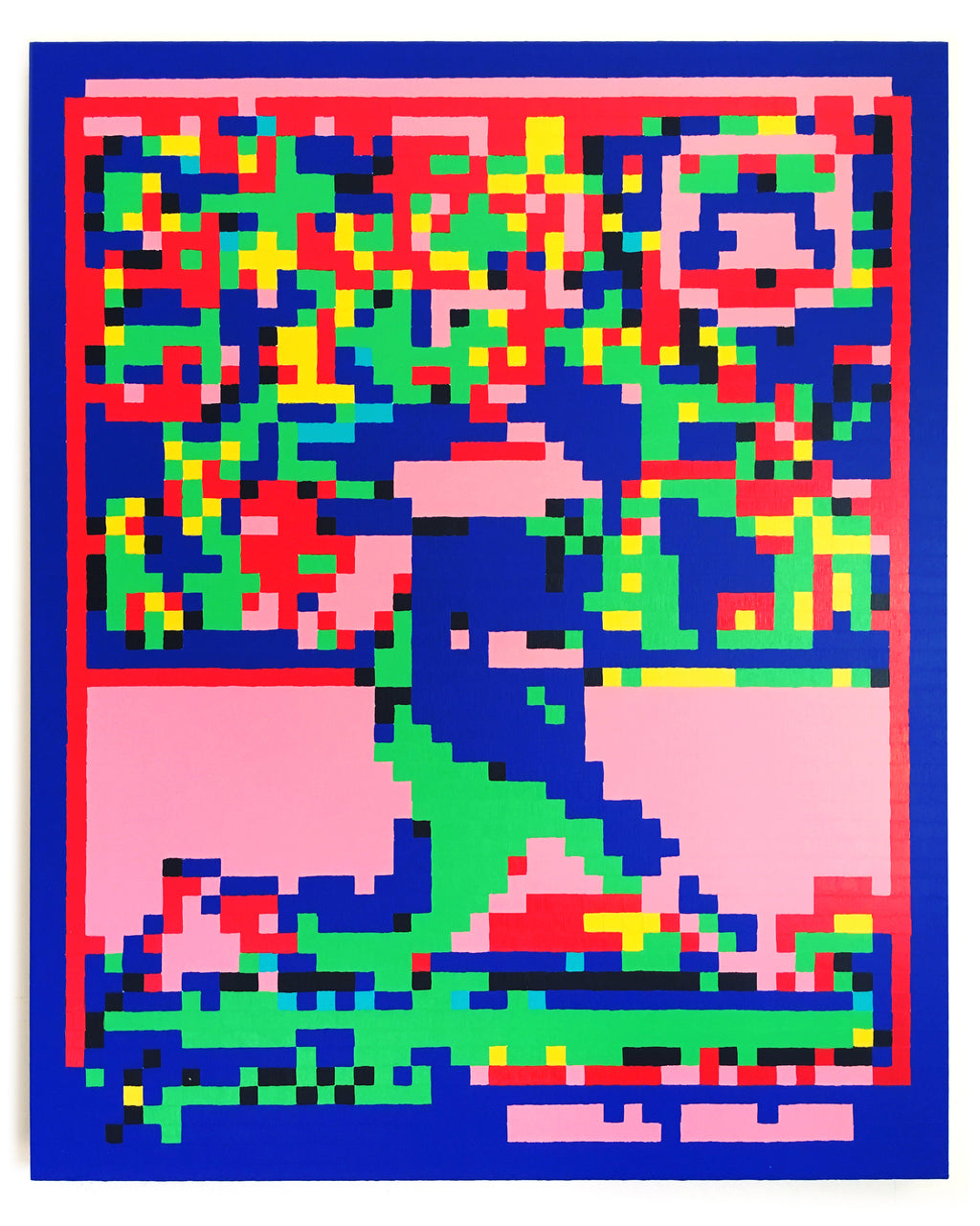 Painting by Robert Otto Epstein titled "Free Agent: Center Fielder" - 2.