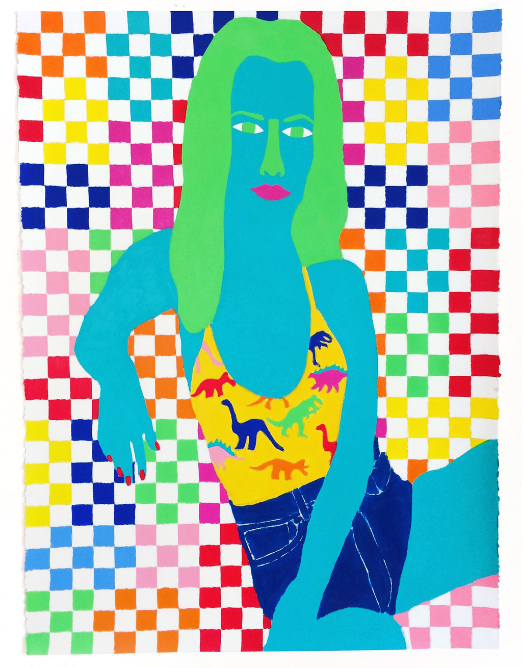 Painting by Robert Otto Epstein titled "Olivia" - 2.
