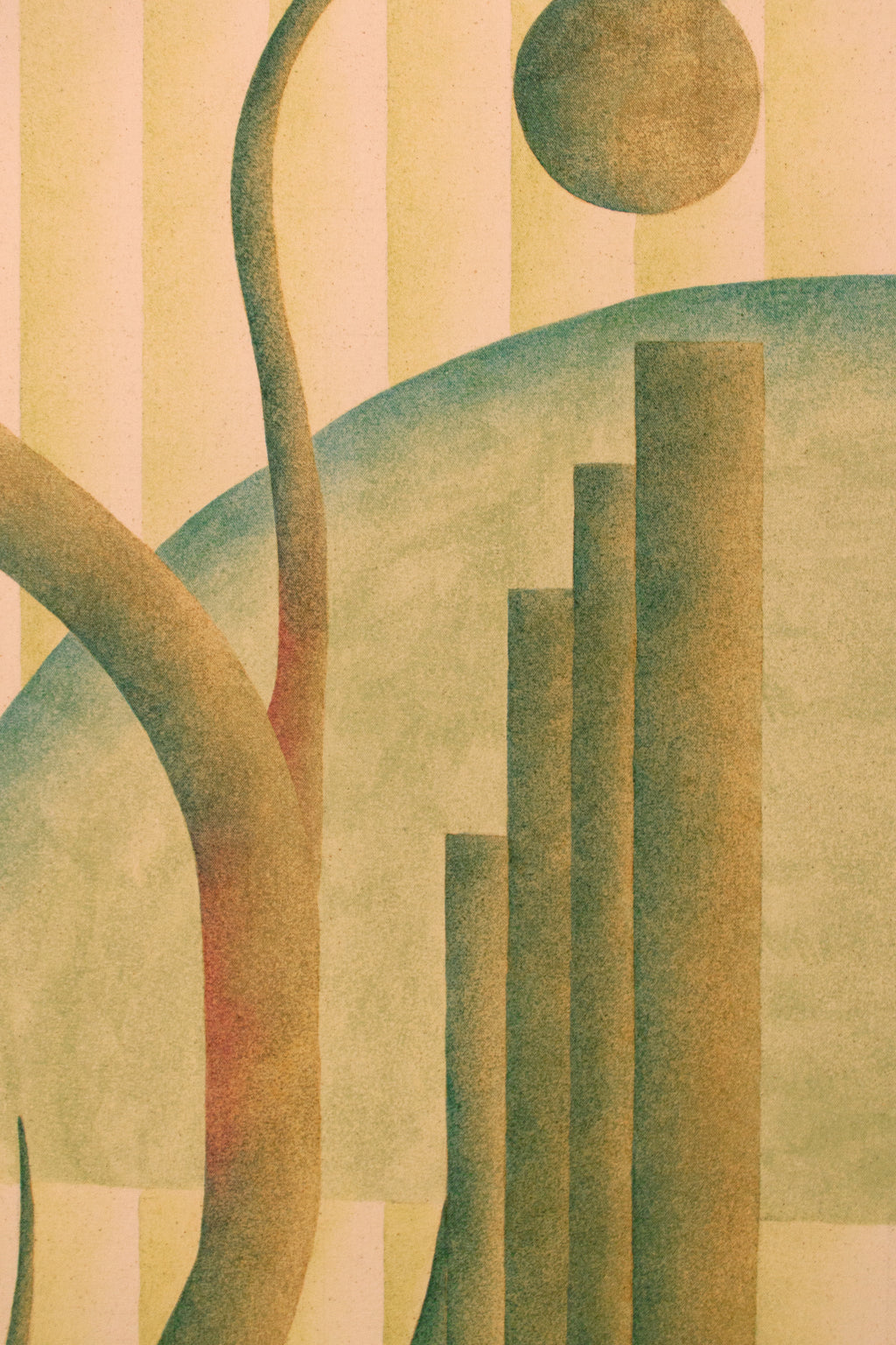 Painting by Roberta Gentry titled "The Visitation" - 7.