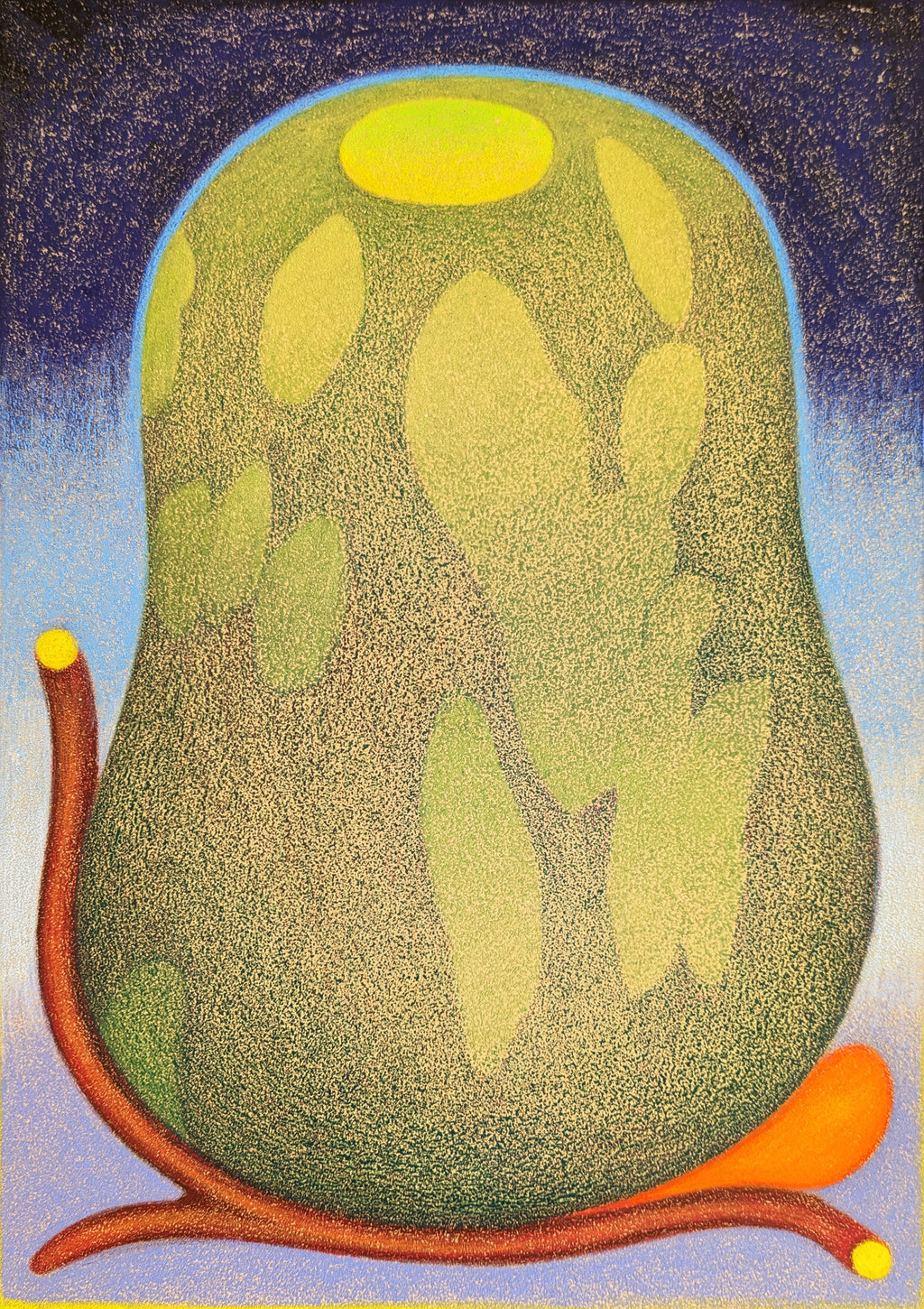 Drawing by Roche titled "Hug, Rain" - 2.