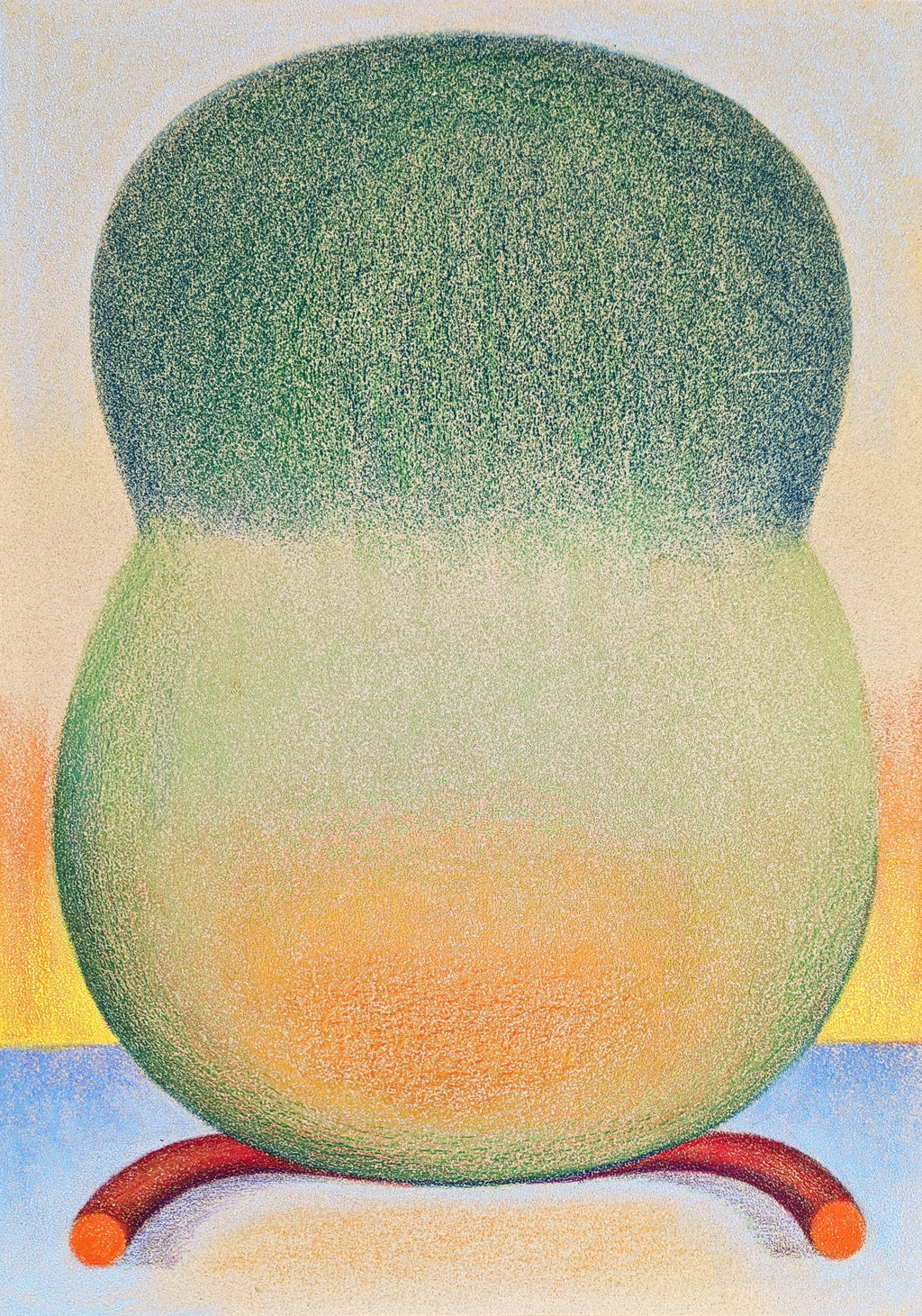 Drawing by Roche titled "Hug, Sun" - 2.