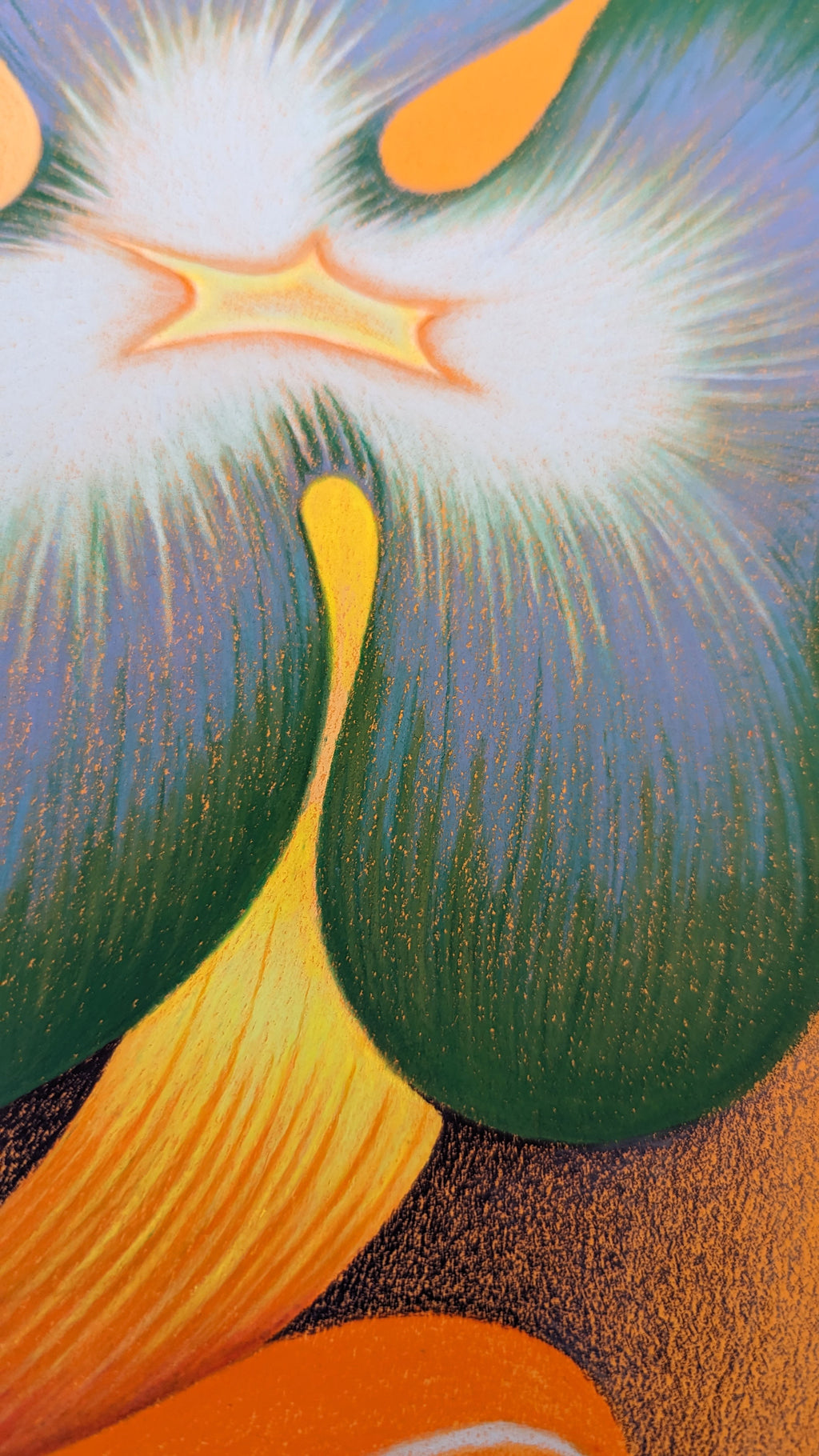 Drawing by Roche titled "Wild Seeds , Bloom" - 5.