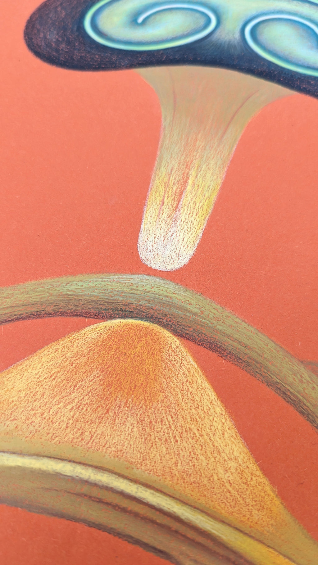 Drawing by Roche titled "Wild Seeds , Fungus" - 5.