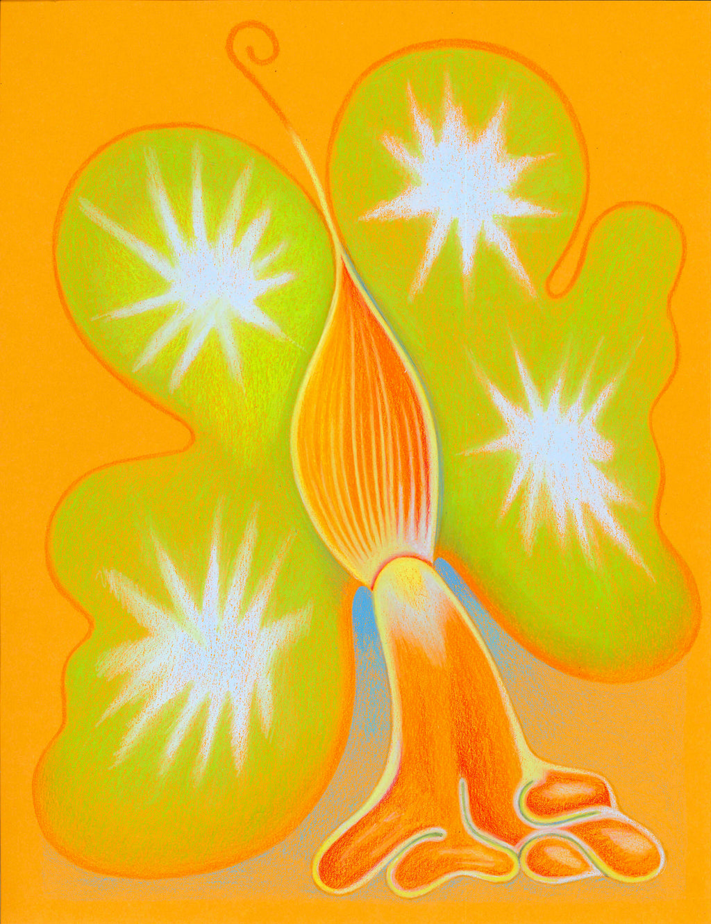 Drawing by Roche titled "Wild Seeds , Pistil" - 2.