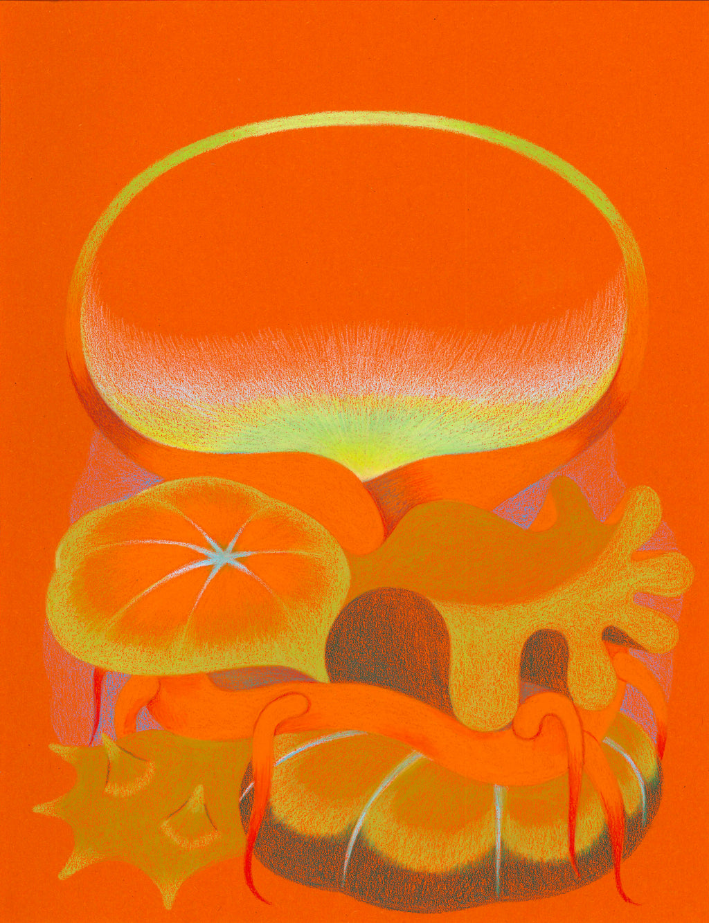 Drawing by Roche titled "Wild Seeds , Shore" - 2.