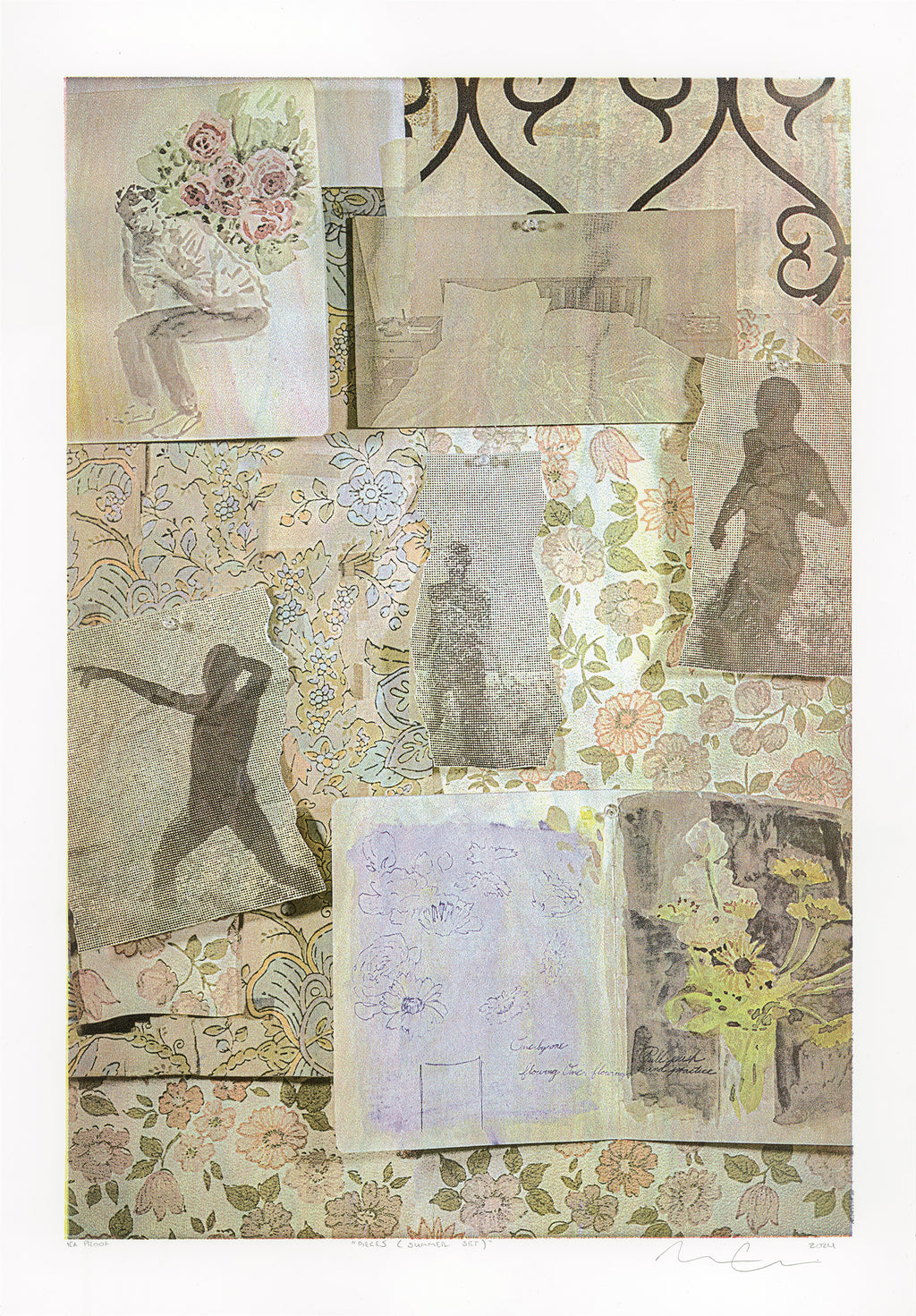 Print by Ruben Castillo titled "Pieces (Summer Set)" - 2.