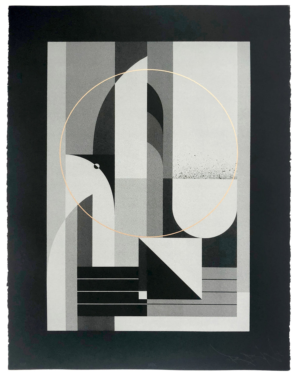 Print by Tony Sjöman titled "Chalk City (Night)" - 2.