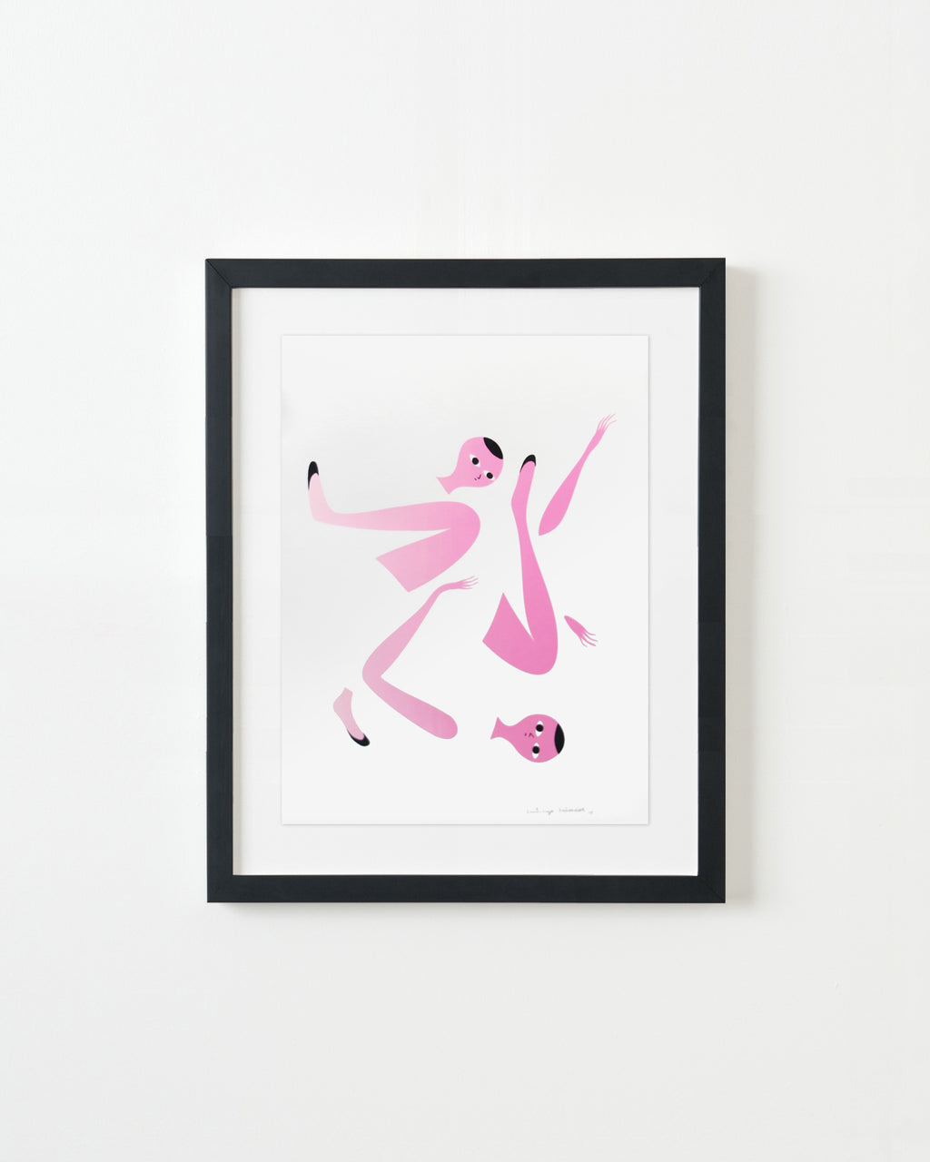Print by Santiago Ascui titled "Serigrafia Intervenida Pink 2" - 3.