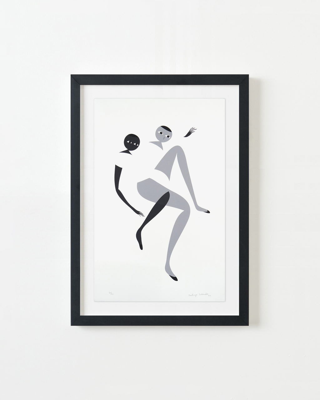 Print by Santiago Ascui titled "Untitled Grey 4" - 3.