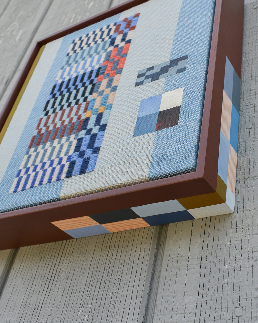 Mixed Media by Sarah Sullivan Sherrod titled "Serious Folk" - 7.