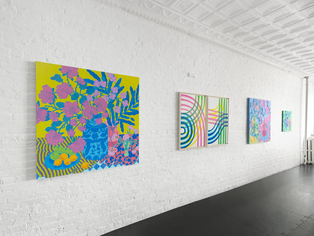 Painting by Erin D. Garcia titled "Transparent Gradient #1" - 7.