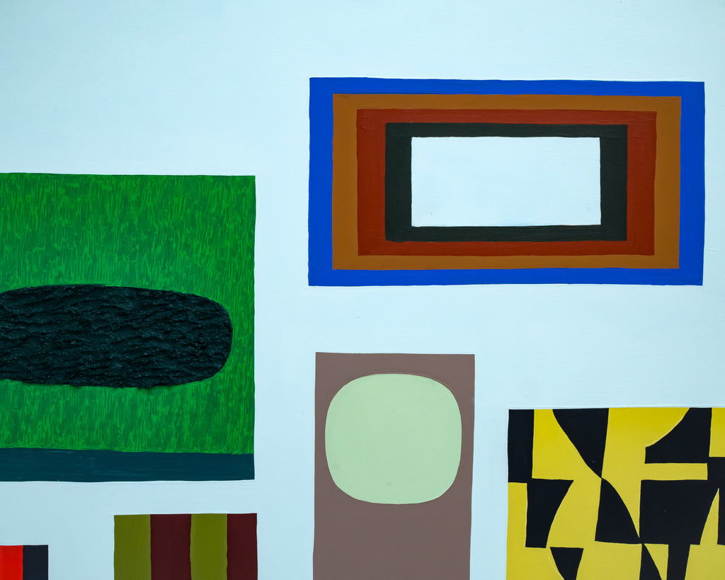 Painting by Scott Sueme titled "Blue Pond" - 4.