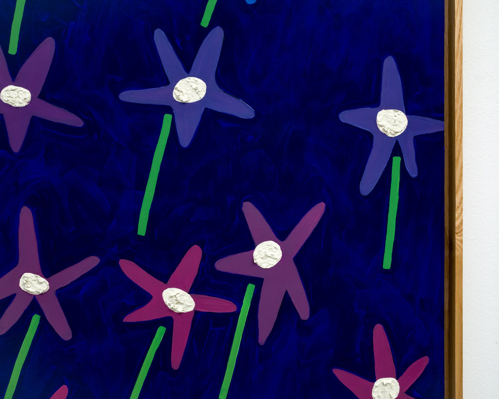 Painting by Scott Sueme titled "Flower Field #4" - 4.