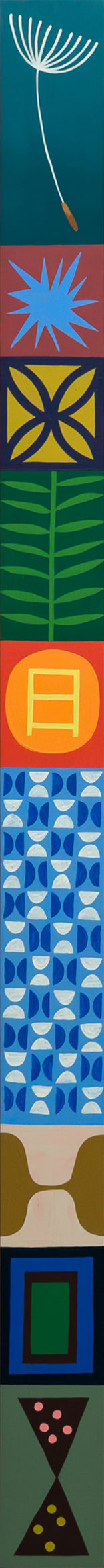 Painting by Scott Sueme titled "Self-Schema, Pillar Nine" - 3.