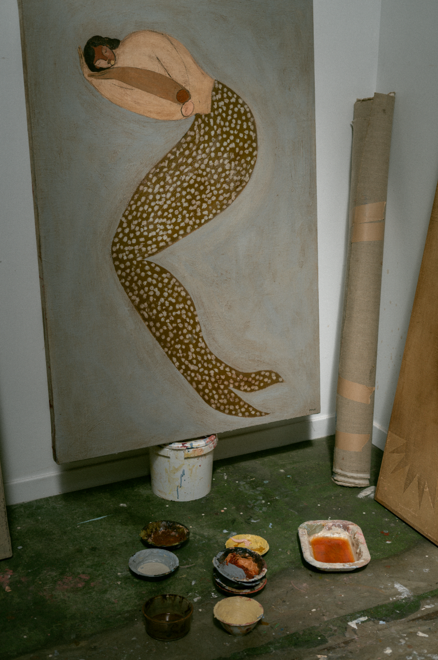 Painting by Brittany Ferns titled "Cradled In Water" - 4.