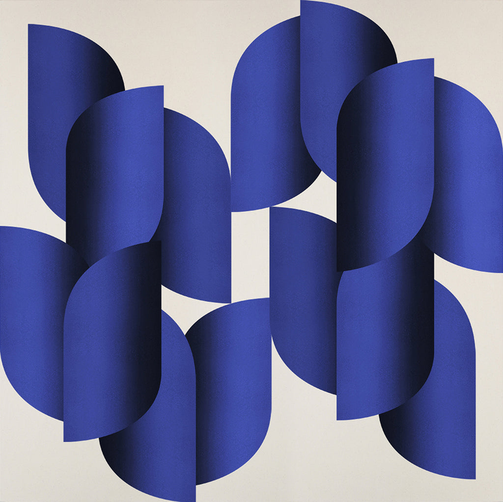 Painting by Senem Oezdogan titled "Blue Spring" - 2.