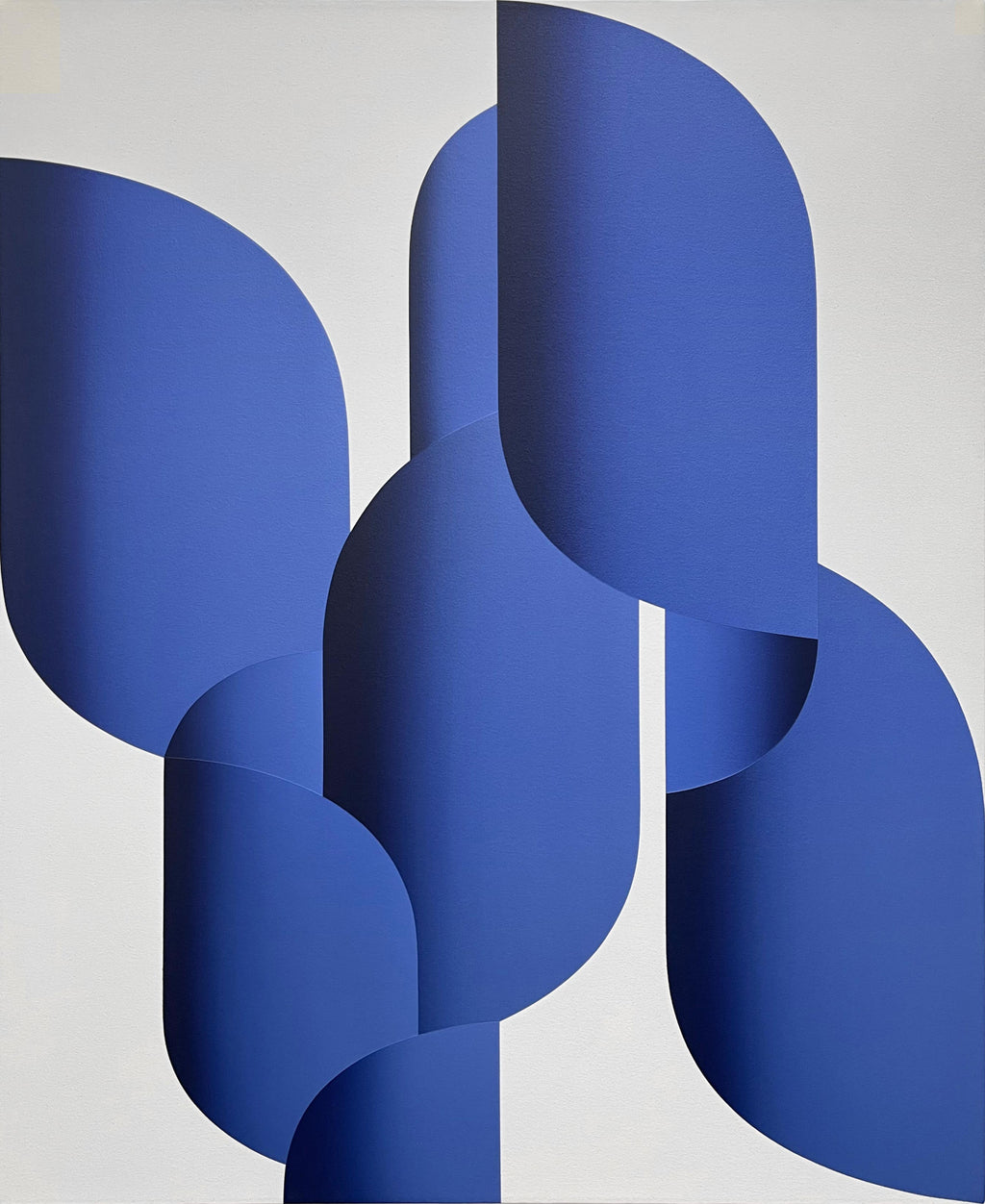 Painting by Senem Oezdogan titled "Blue Unfold II" - 2.