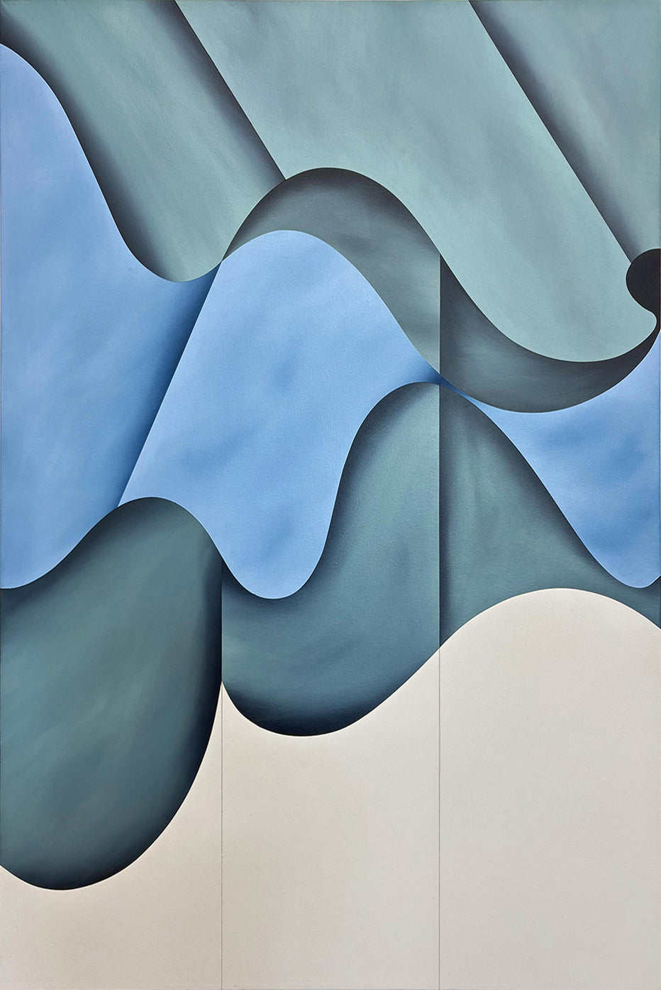 Painting by Senem Oezdogan titled "Drift Logic" - 2.