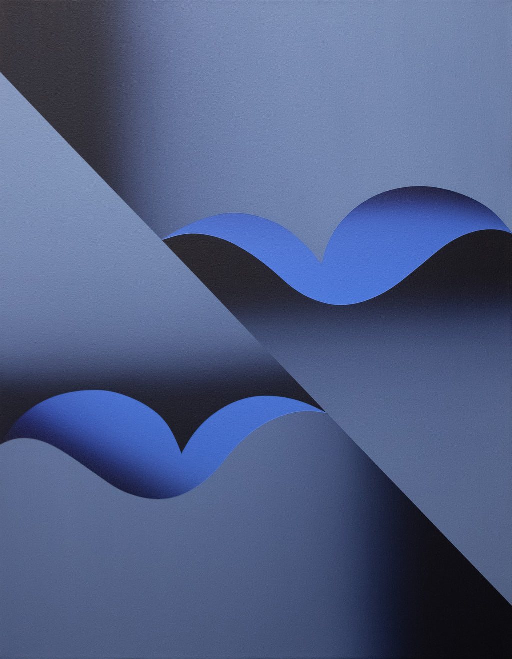 Painting by Senem Oezdogan titled "Lover's Lane" - 2.