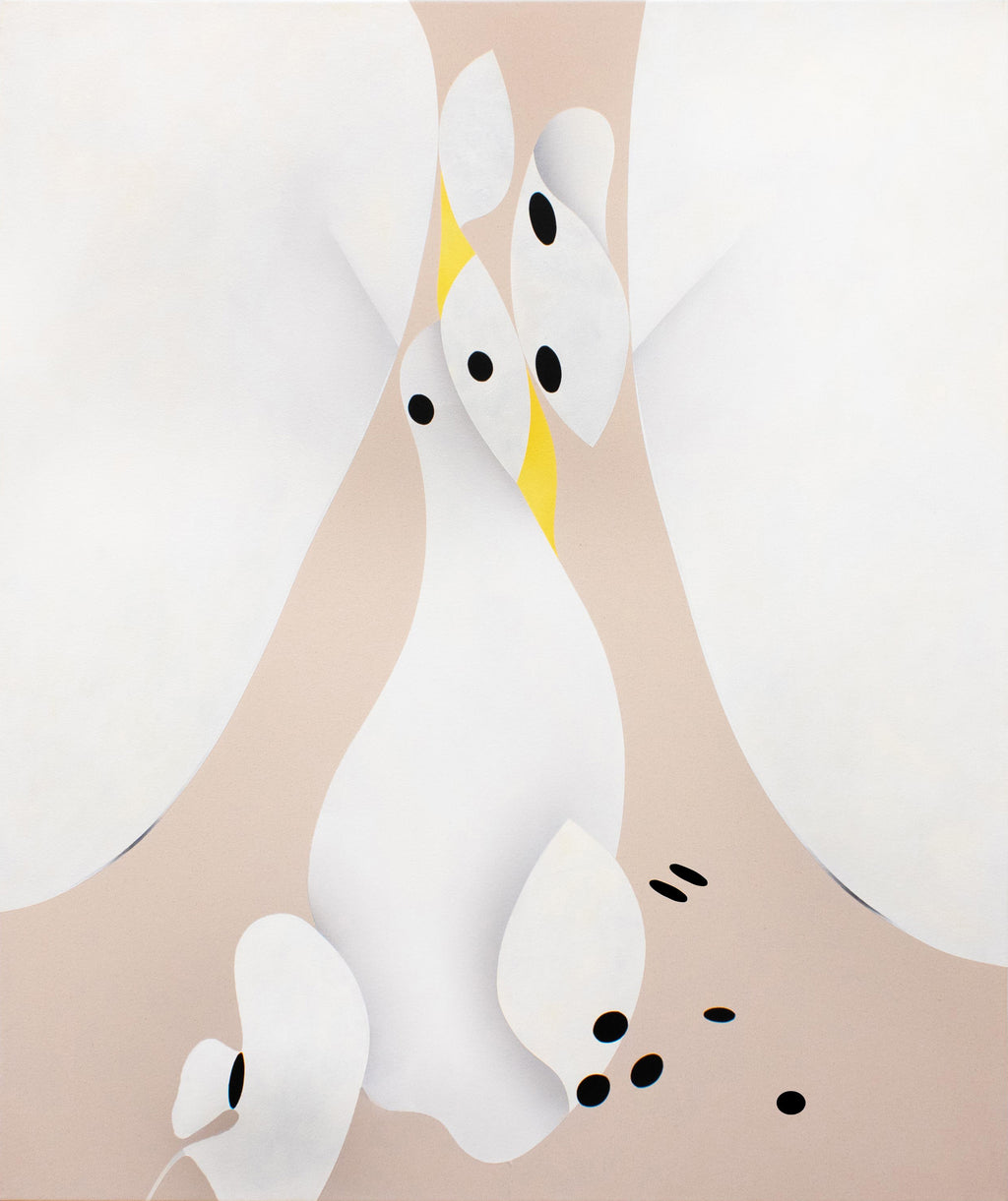 Painting by Senem Oezdogan titled "The Touchdown" - 2.