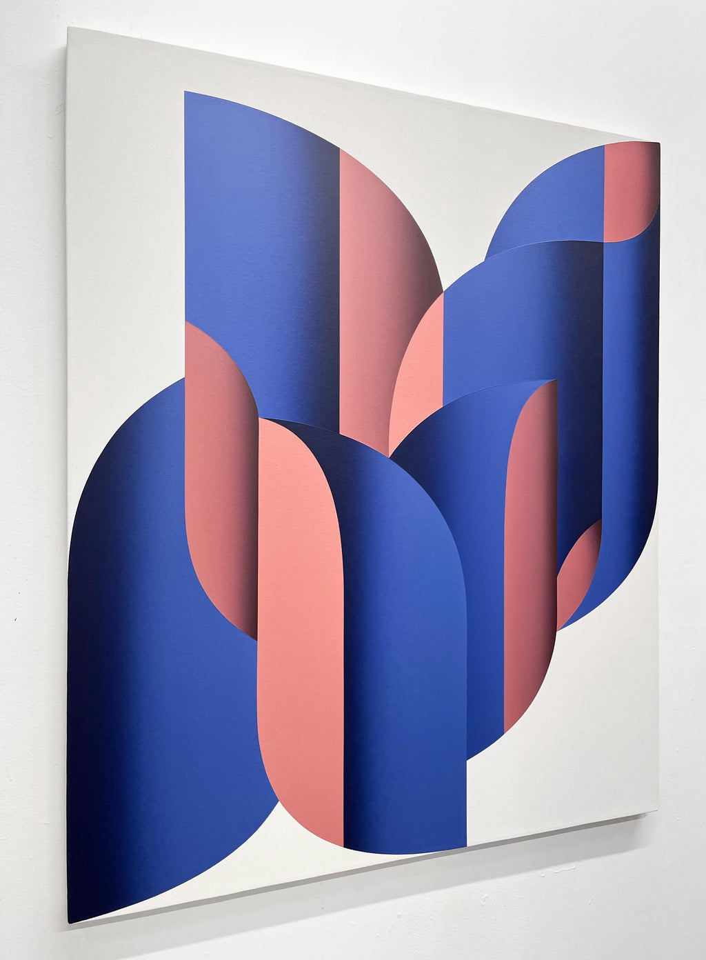 Painting by Senem Oezdogan titled "Tulpe in Bloom III_Pink" - 3.