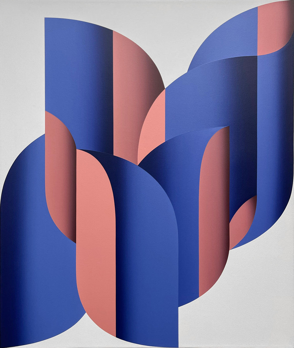 Painting by Senem Oezdogan titled "Tulpe in Bloom III_Pink" - 2.