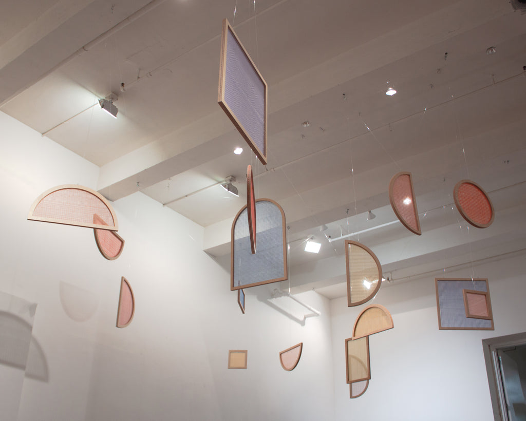 Custom Commission by Hayley Sheldon titled "Site-Specific Series: Suspended Shaped Screens" - 3.