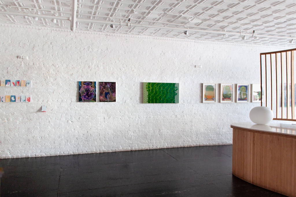 Painting by Lucía Rodríguez Pérez titled "Untitled (garden gate I)" - 8.