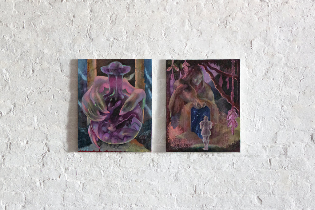 Painting by Nefertiti Jenkins titled "Bottlenecked Choice" - 6.