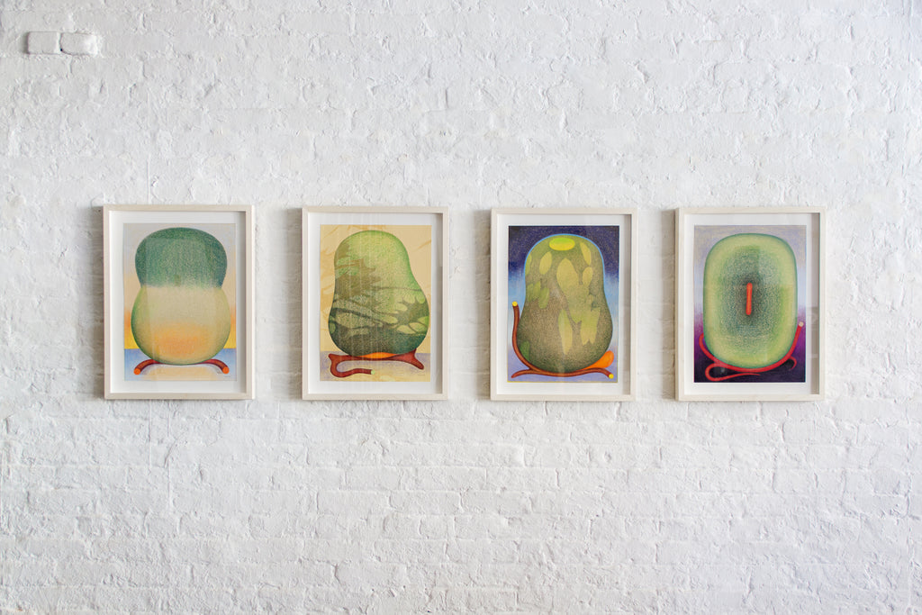 Drawing by Roche titled "Hug, Afternoon" - 6.