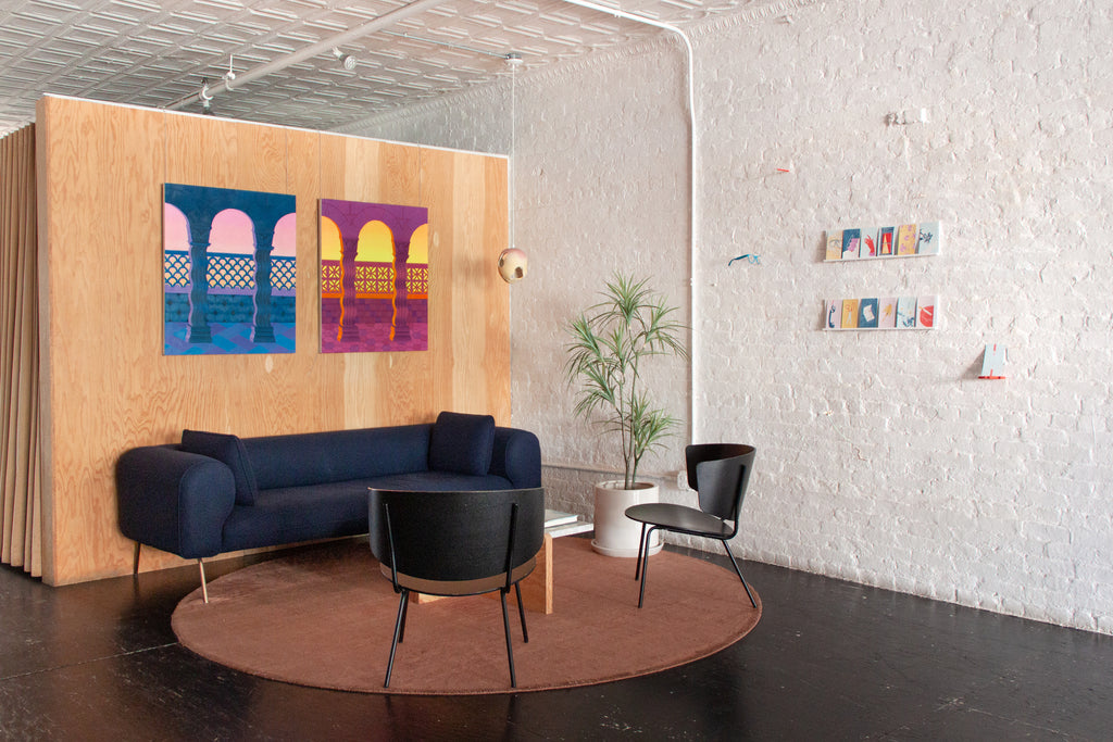 Painting by Lucía Rodríguez Pérez titled "Untitled (balcony I)" - 4.