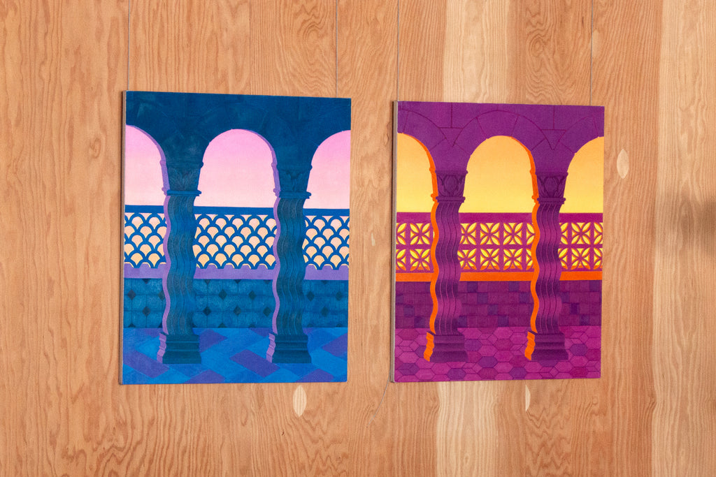 Painting by Lucía Rodríguez Pérez titled "Untitled (balcony I)" - 5.