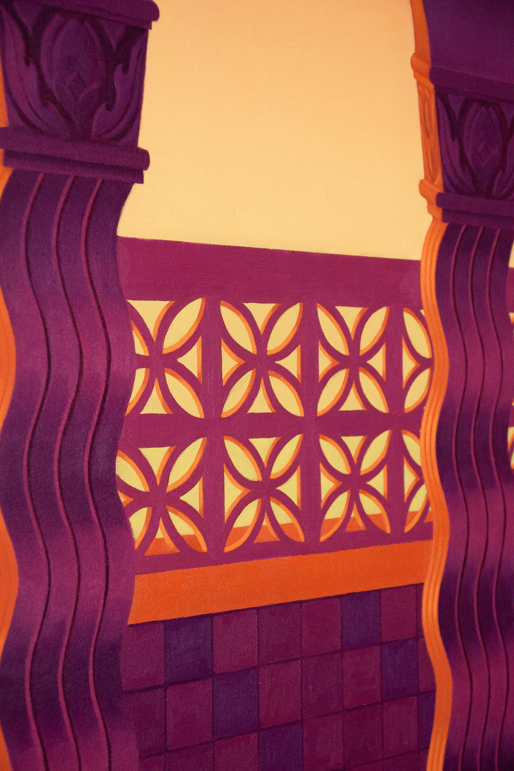 Painting by Lucía Rodríguez Pérez titled "Untitled (balcony II)" - 6.