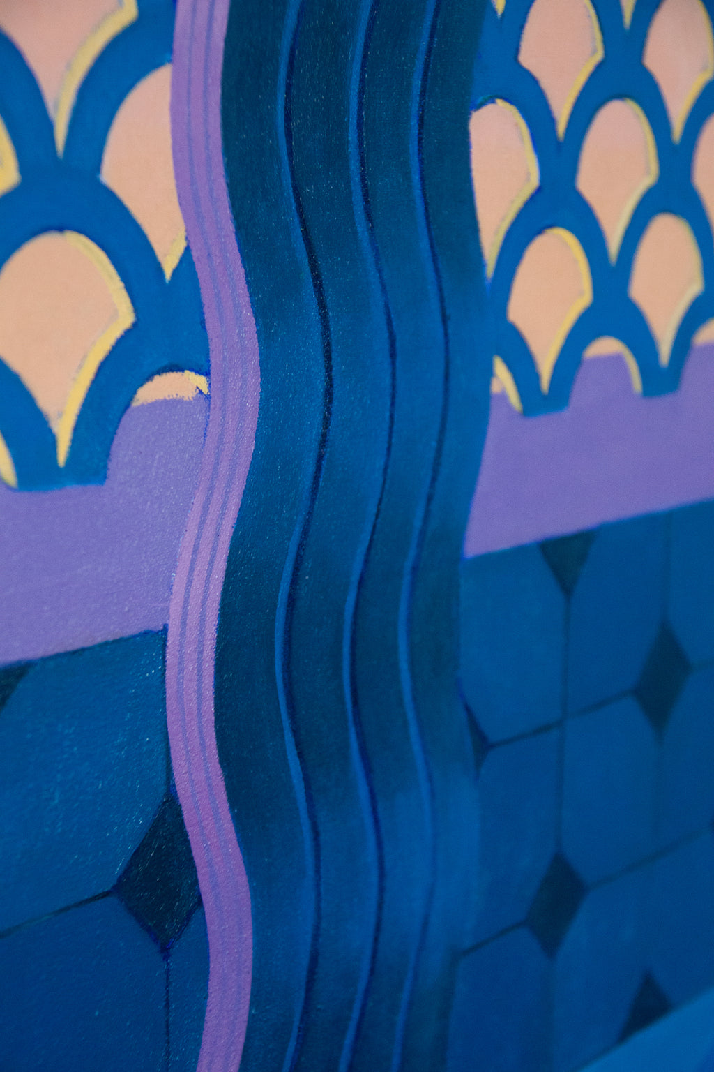 Painting by Lucía Rodríguez Pérez titled "Untitled (balcony I)" - 6.