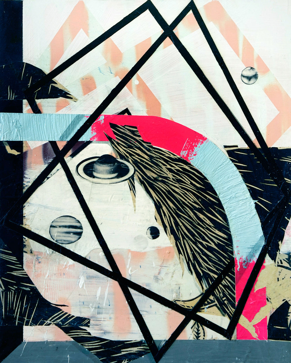 Painting by Tyler Scheidt titled "Spaced" - 2.