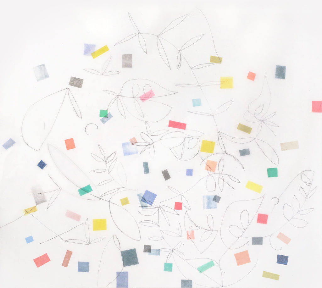 Drawing by Vicki Sher titled "Square Dance 1" - 2.
